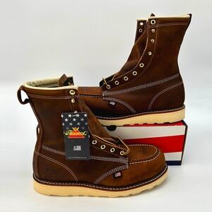 Thorogood American Heritage 8" Crazy Horse ST MocToe Boots Sz 10.5 NEW 804-4478